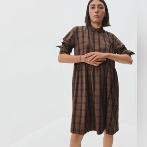 Everlane The Field Dress Plaid NWT